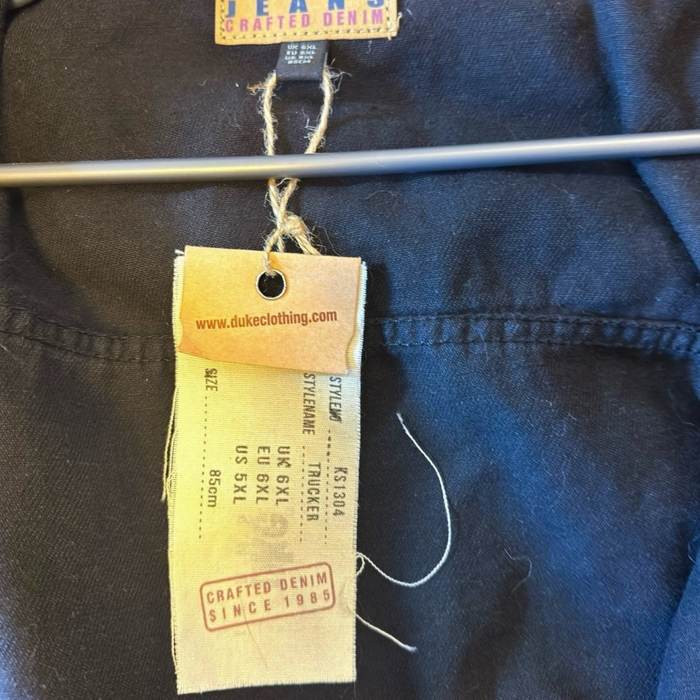 Duke Mens Kingsize Western
Trucker Style Denim Jacket 5XL - Picture 11 of 13